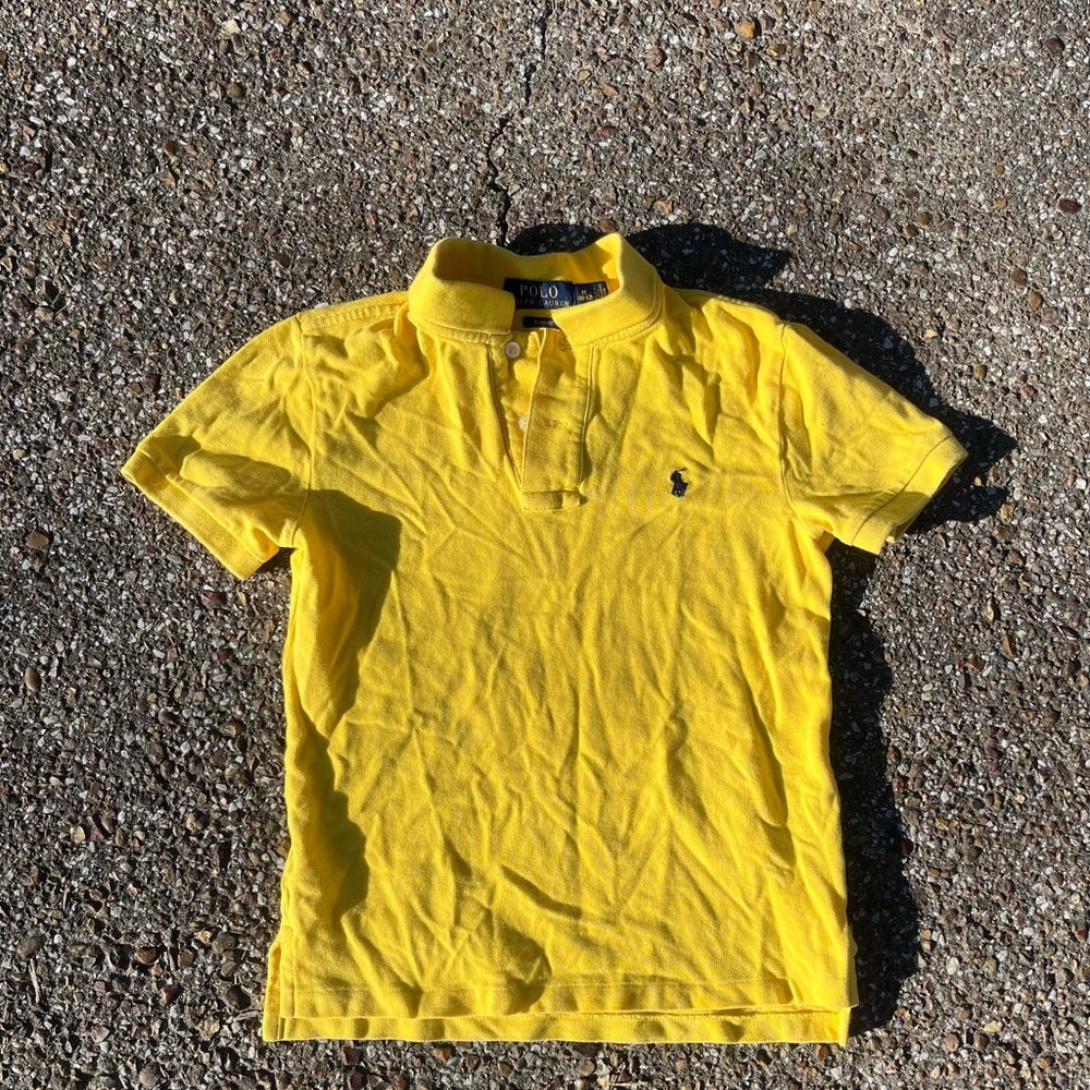 Polo by Ralph Lauren Men's Yellow Polo Shirt